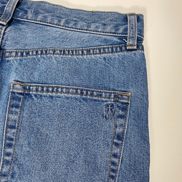 J.W.Anderson x Uniqlo Slim Straight Anchor logo jeans mens size 28x29 - Picture 5 of 7